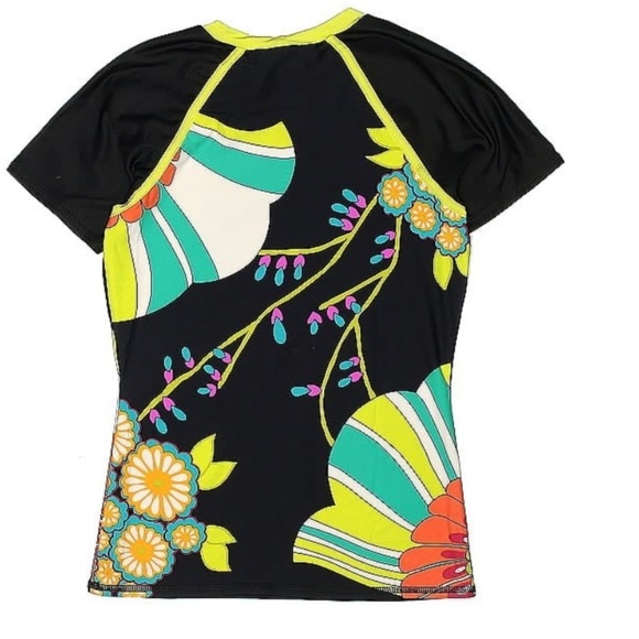 Trina Turk Fuji Fans Surf Rash Guard Size M - Picture 3 of 10